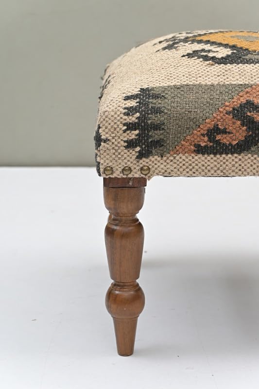 Handmade Jute Square Ottoman Foot Stool