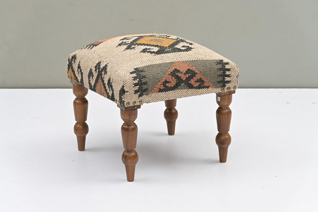 Handmade Jute Square Ottoman Foot Stool