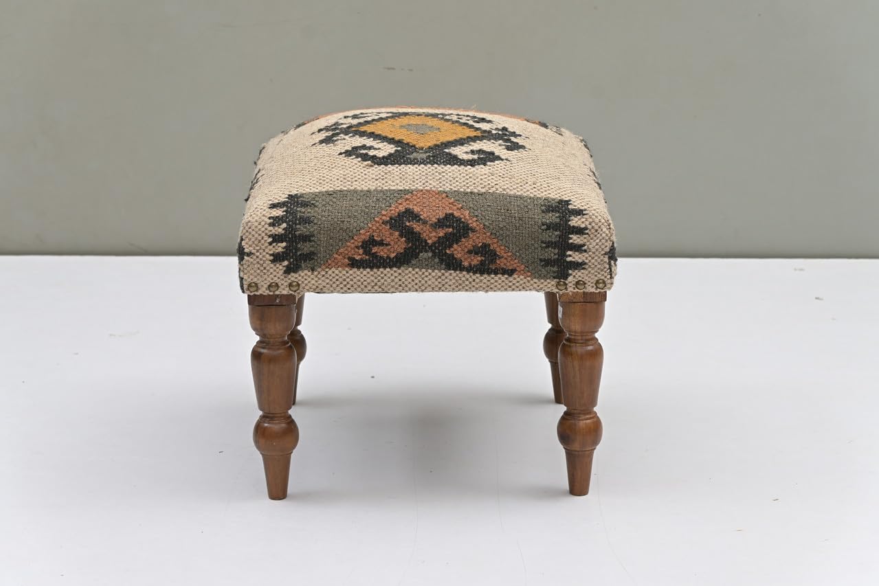 Handmade Jute Square Ottoman Foot Stool