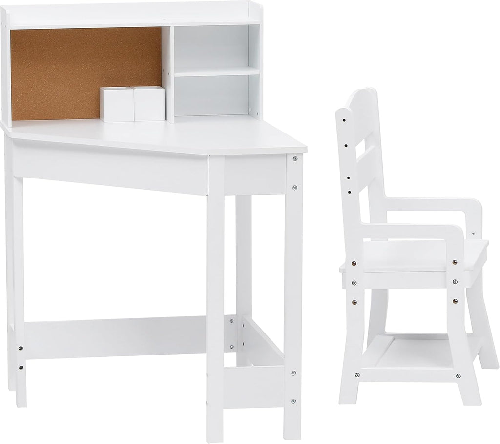 White Kids Corner Study Desk Set
