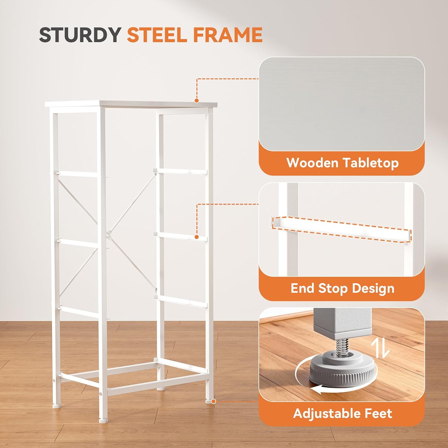 4‑Drawer Bedroom Storage Dresser Cabinet
