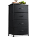 Black 4‑Drawer Bedroom Storage Dresser