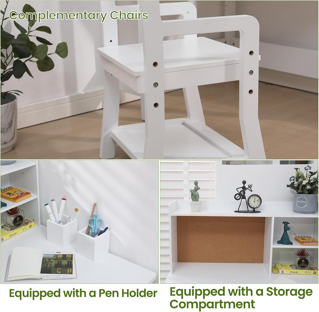 White Kids Corner Study Desk Set