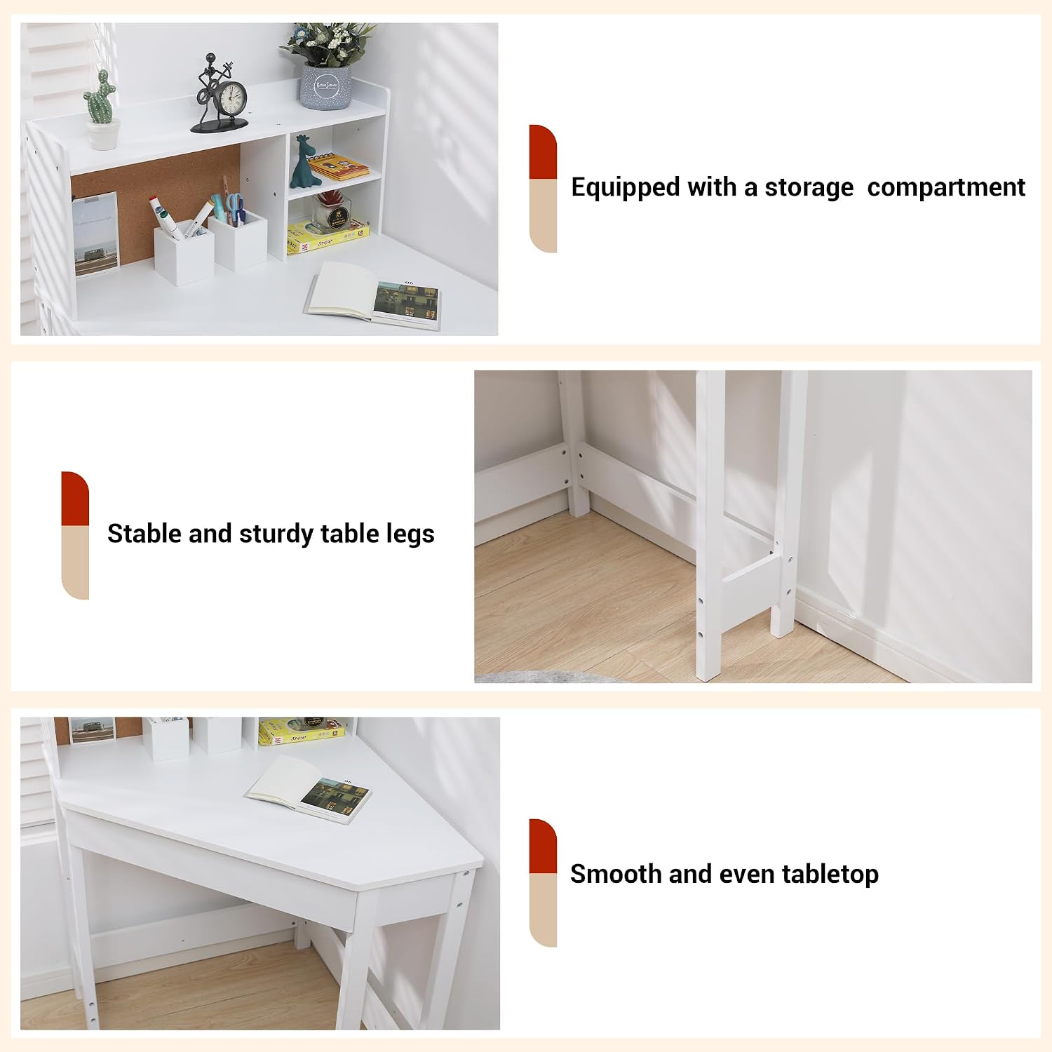 White Kids Desk And Chair Set