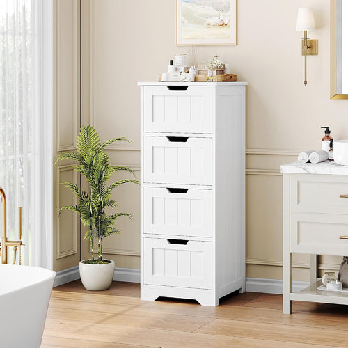 4‑Drawer Bathroom Storage Cabinet