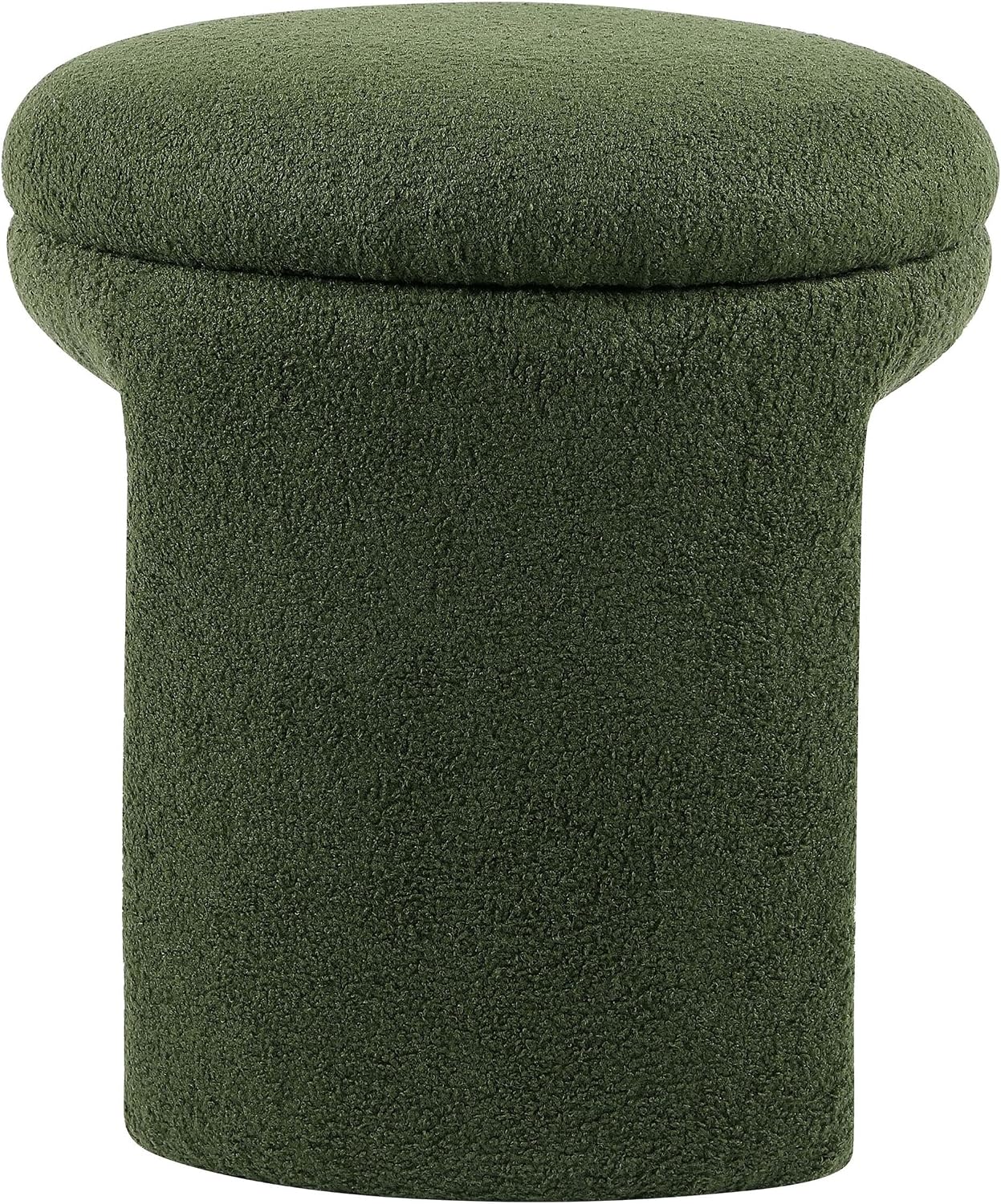 Green Wood Modern Upholstered Vanity Stool